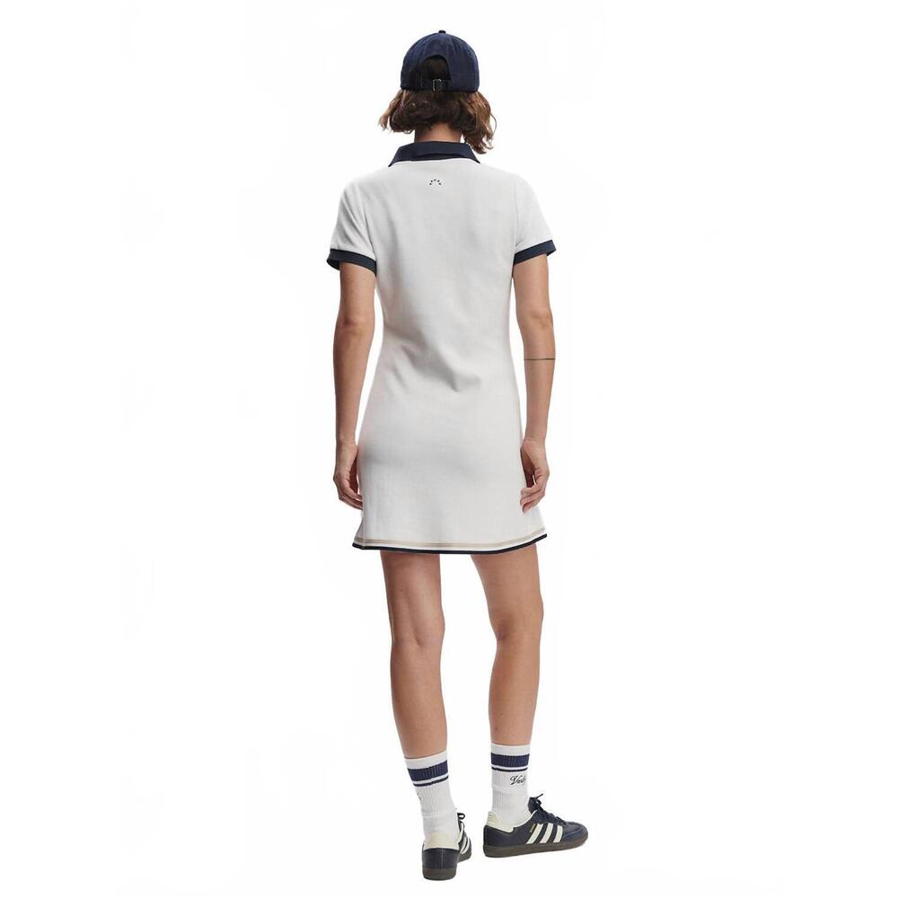 NEW VARLEY valentina court dress in white/blue nights - Picture 3 of 4